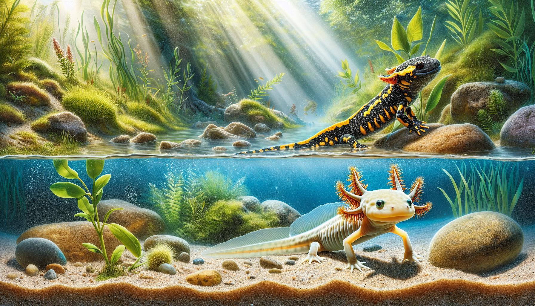 Tiger Salamander Larvae vs Axolotl: Spot the Difference