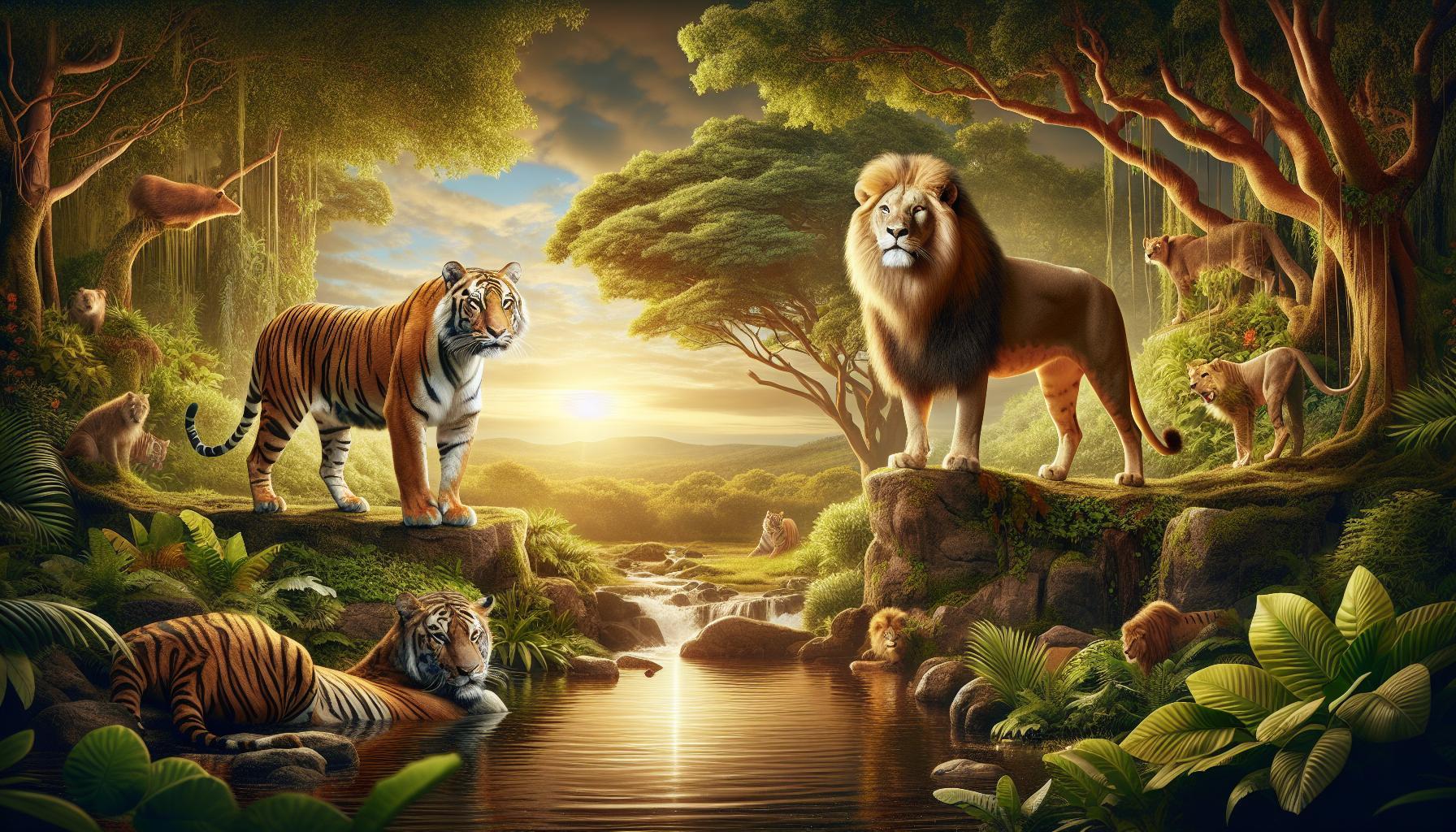 Fight tiger and lion: Who Wins the Ultimate Predator Battle?