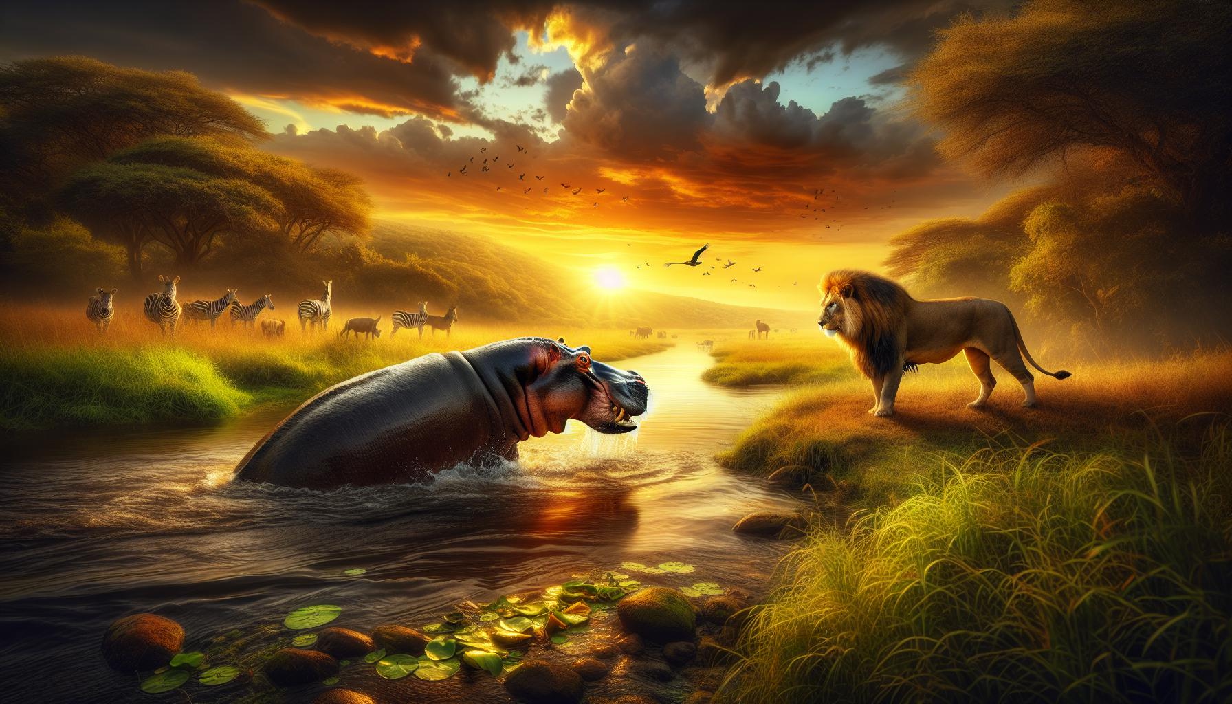 Can hippos kill lions: Shocking Encounters in the Wild