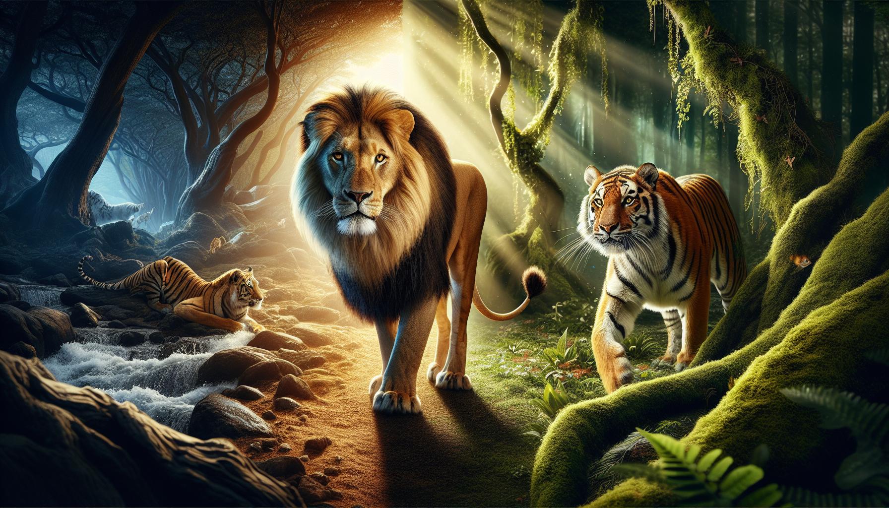 Comparative Behavior: Lions vs. Tigers