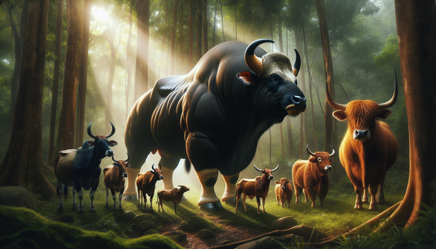 Comparing Gaur Weight to Other Cattle Species