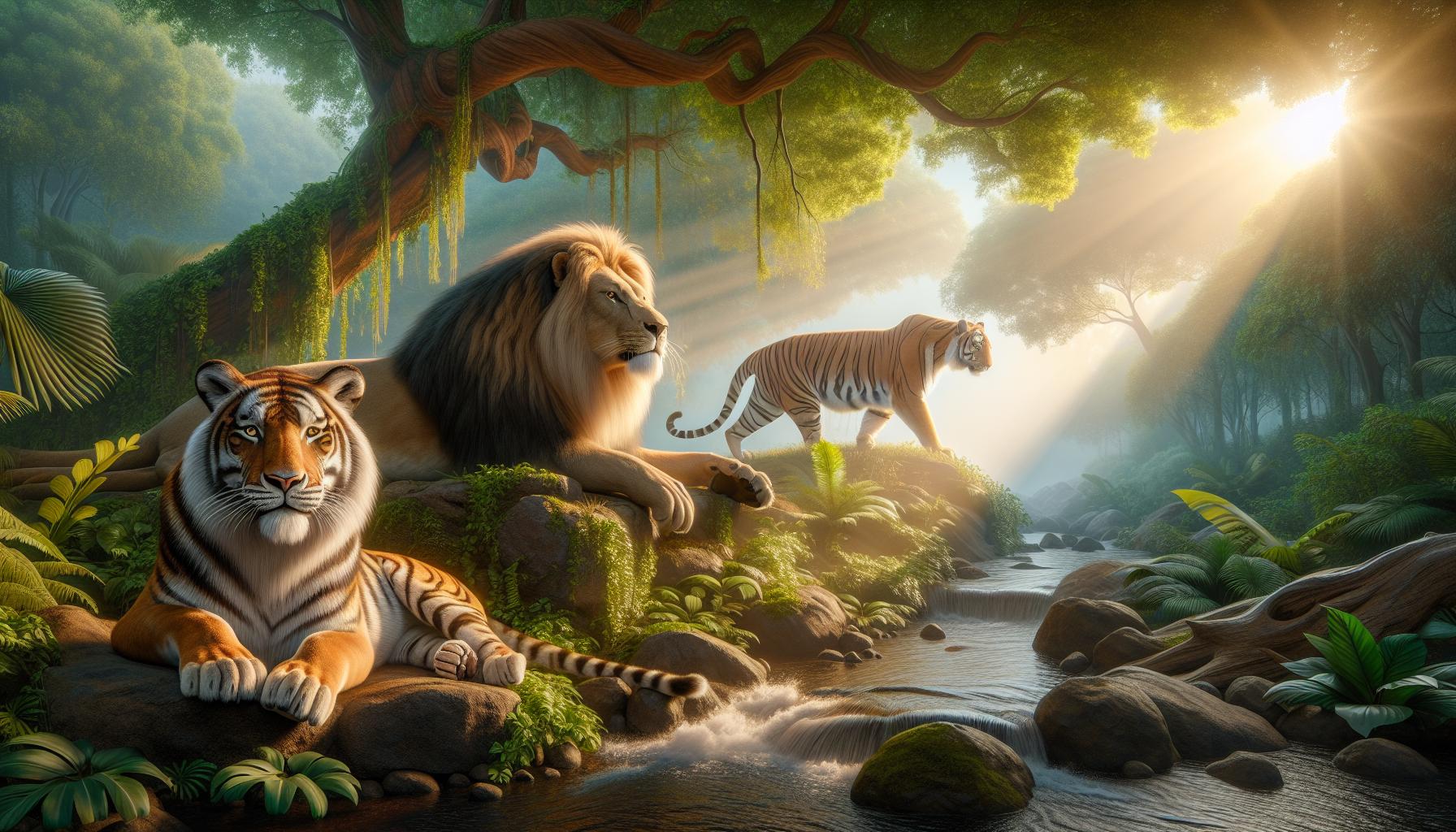 Lion fighting tiger: Legendary Battles and Real-Life Outcomes 6 Cultural Impact: Lions and Tigers in Mythology and Folklore