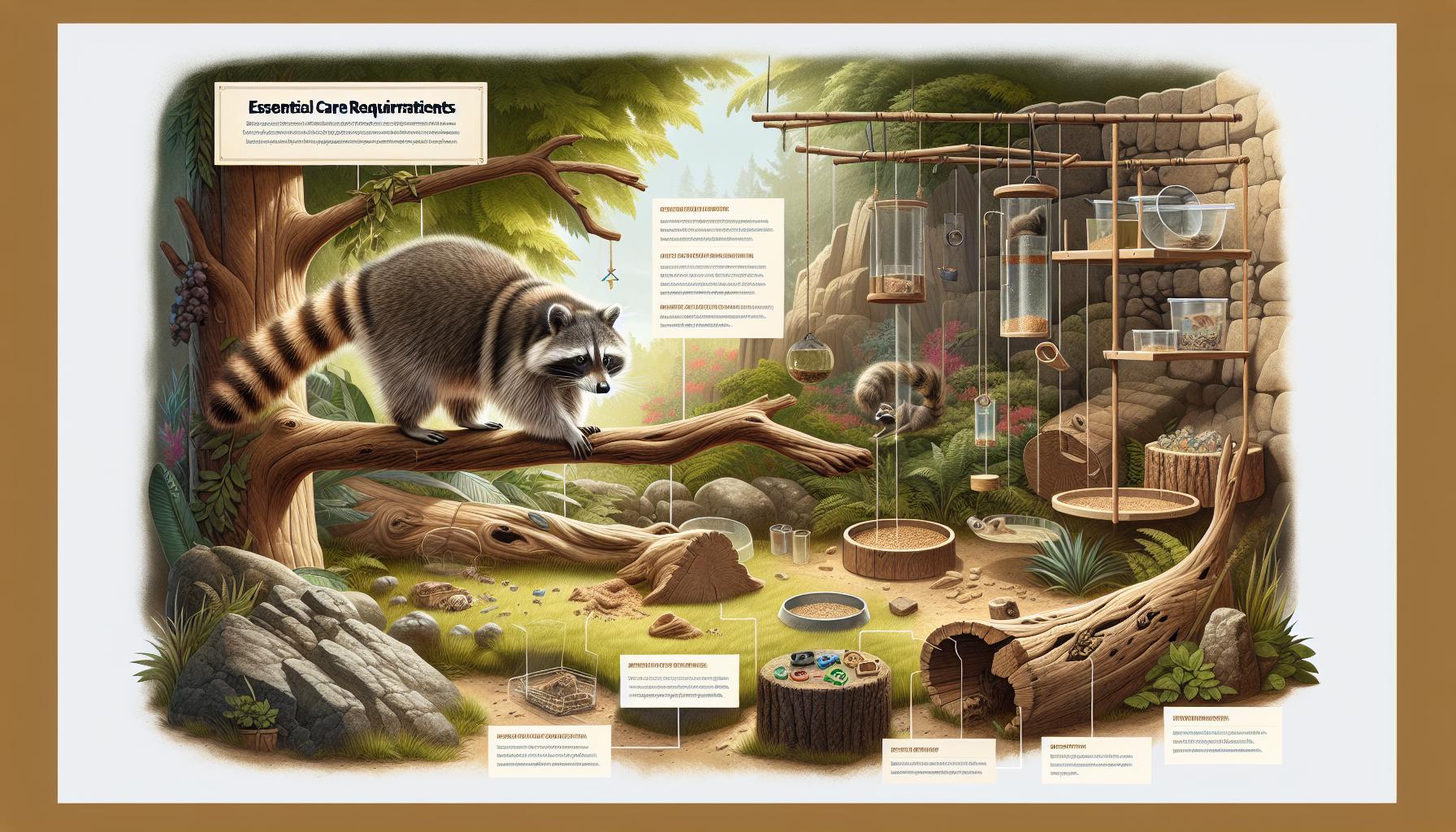 Essential Care Requirements for Pet Raccoons