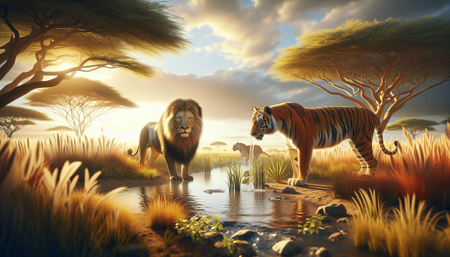 Lion fighting tiger: Legendary Battles and Real-Life Outcomes 5 Myth vs. Reality: Actual Encounters between Lions and Tigers