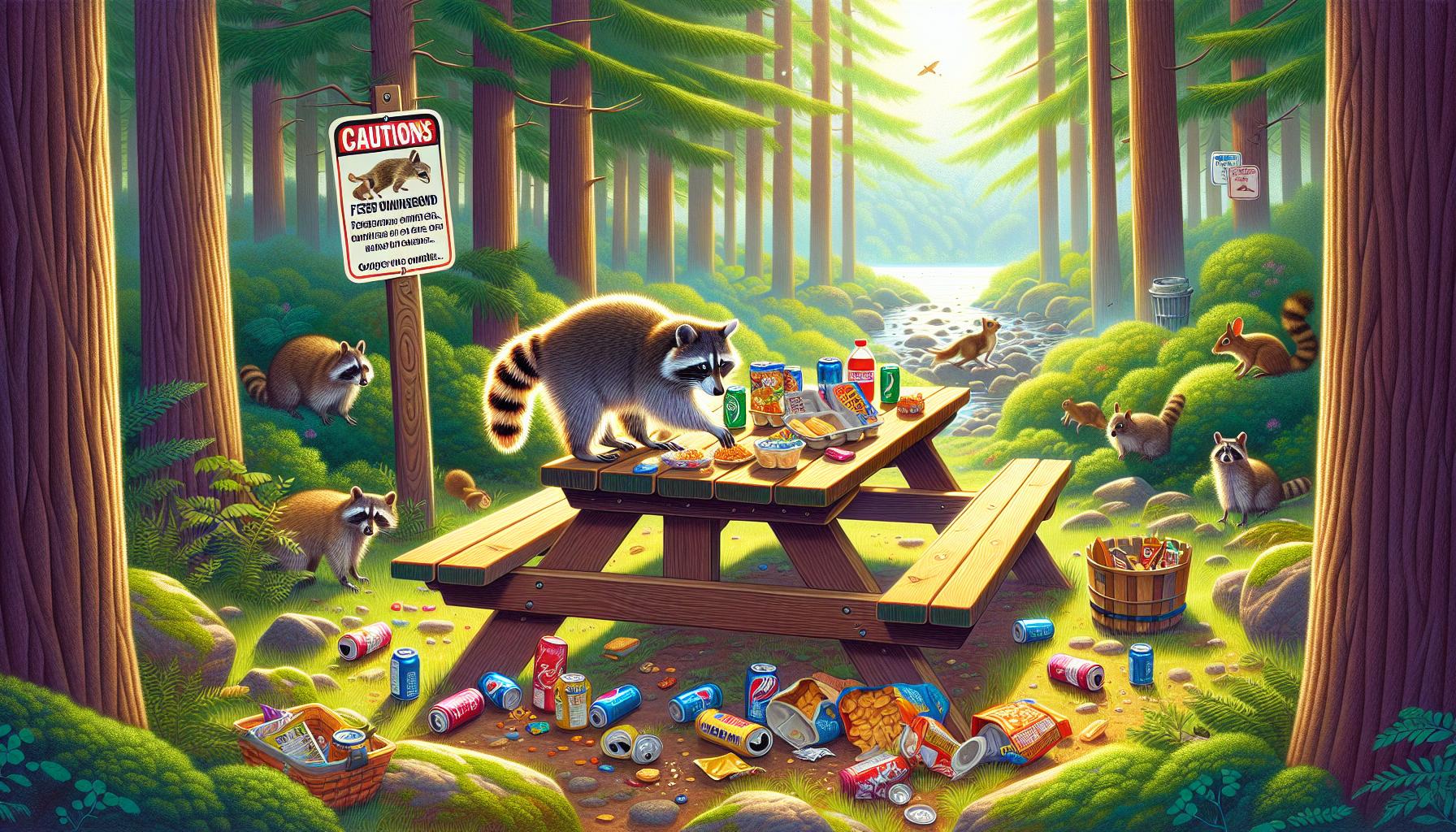 The Risks of Feeding Raccoons Human Food